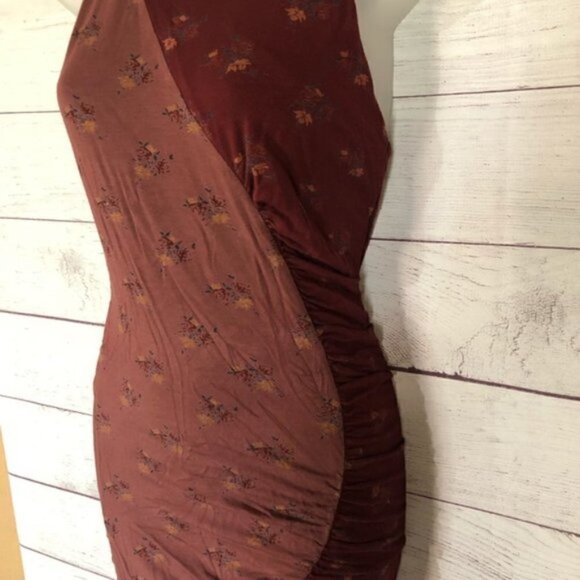 Free People Cinched Bodycon Floral Dress S - Picture 4 of 8